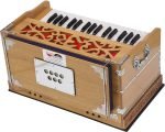 OM Harmonium Mini Magic By Kaayna Musicals, 4 Stop- 2 Main & 2 Drone, 2¾ Octave, Teak Colour, Gig Bag , Bass/Male- 440 Hz, For Yoga, Bhajan, Kirtan, Shruti, Mantra, Meditation, Chant, Vocal - Image 12