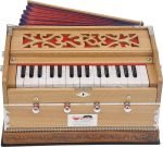 OM Harmonium Mini Magic By Kaayna Musicals, 4 Stop- 2 Main & 2 Drone, 2¾ Octave, Teak Colour, Gig Bag , Bass/Male- 440 Hz, For Yoga, Bhajan, Kirtan, Shruti, Mantra, Meditation, Chant, Vocal - Image 5