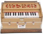 OM Harmonium Mini Magic By Kaayna Musicals, 4 Stop- 2 Main & 2 Drone, 2¾ Octave, Teak Colour, Gig Bag , Bass/Male- 440 Hz, For Yoga, Bhajan, Kirtan, Shruti, Mantra, Meditation, Chant, Vocal - Image 8