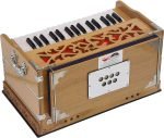 OM Harmonium Mini Magic By Kaayna Musicals, 4 Stop- 2 Main & 2 Drone, 2¾ Octave, Teak Colour, Gig Bag , Bass/Male- 440 Hz, For Yoga, Bhajan, Kirtan, Shruti, Mantra, Meditation, Chant, Vocal - Image 9