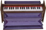 Harmonium Dulcetina- Teak Wood By Kaayna Musicals, Compact Size, Easy to Carry, 3½ Octaves, Natural Wood Colour, Gig Bag, Bass & Male Reed- 440 Hz, Best for Yoga, Bhajan, Kirtan, Shruti, Mantra - Image 7