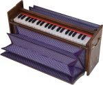 Harmonium Dulcetina- Teak Wood By Kaayna Musicals, Compact Size, Easy to Carry, 3½ Octaves, Natural Wood Colour, Gig Bag, Bass & Male Reed- 440 Hz, Best for Yoga, Bhajan, Kirtan, Shruti, Mantra - Image 3