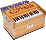 Harmonium Mini Magic By Kaayna Musicals, No Stop- 2¾ Octaves, Teak Colour, Gig Bag, Bass/Male- 440 Hz, For Yoga, Bhajan, Kirtan, Shruti, Mantra, Meditation, Chant, Vocal