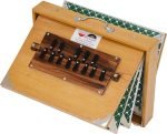 Shruti Box Total Wood- Eco Model- Size (16″ X 12″ X 3″) Inches – 440 Hz, Gig Bag, Teak Colour– C To C Lower Tone Reeds, Surpeti, Yoga, Bhajan, Kirtan, Mantra, Raga, Drone, Chant, Vocal