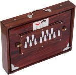 Shruti Box Total Wood- Eco Model- Size (16″ X 12″ X 3″) Inches – 440 Hz, Gig Bag, Cherry Colour Finish– C To C Lower Tone Reeds, Surpeti, Yoga, Bhajan, Kirtan, Mantra, Raga, Drone, Chant, Vocal - Image 3