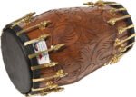 Dholak Drum, Bolt Tuned, Designer Hand Made, Sheesham Wood, Special Skin, Natural Wood Colour, Gig Bag, Tuning Key, Nice Sound, For Bhajan Keertan, Mantra, Ladies Sangeet, Dance & Music - Image 15