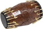 Dholak Drum, Bolt Tuned, Designer Hand Made, Sheesham Wood, Special Skin, Natural Wood Colour, Gig Bag, Tuning Key, Nice Sound, For Bhajan Keertan, Mantra, Ladies Sangeet, Dance & Music