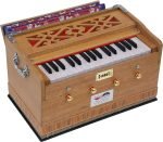 Harmonium By Kaayna Musicals, Melamyne Matte Finish- 4 Stop- 2 Main & 2 Drone, 2¾ Octave, Teak Colour, Gig Bag , Bass/Male- 440 Hz, For Yoga, Bhajan, Kirtan, Shruti, Mantra, Meditation, Chant, Vocal