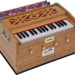 Harmonium By Kaayna Musicals, Melamyne Matte Finish- 4 Stop- 2 Main & 2 Drone, 2¾ Octave, Teak Colour, Gig Bag , Bass/Male- 440 Hz, For Yoga, Bhajan, Kirtan, Shruti, Mantra, Meditation, Chant, Vocal