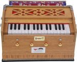 Harmonium By Kaayna Musicals, Melamyne Matte Finish- 4 Stop- 2 Main & 2 Drone, 2¾ Octave, Teak Colour, Gig Bag , Bass/Male- 440 Hz, For Yoga, Bhajan, Kirtan, Shruti, Mantra, Meditation, Chant, Vocal - Image 8