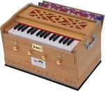 Harmonium By Kaayna Musicals, Melamyne Matte Finish- 4 Stop- 2 Main & 2 Drone, 2¾ Octave, Teak Colour, Gig Bag , Bass/Male- 440 Hz, For Yoga, Bhajan, Kirtan, Shruti, Mantra, Meditation, Chant, Vocal - Image 9