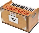 OM Harmonium By Kaayna Musicals, Melamyne Matte Finish- 4 Stop- 2 Main & 2 Drone, 2¾ Octave, Teak Colour, Gig Bag , Bass/Male- 440 Hz, For Yoga, Bhajan, Kirtan, Shruti, Mantra, Meditation, Chant, Vocal - Image 8