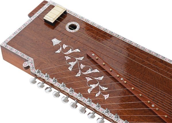 Designer Tanmandal (Tanpura + Swarmandal)~2 IN1~Tambora, Tambura, Tanpuri (Male Type), Surmandal (15 String), Comes with Gig Bag, Few Extra Strings, Best Quality Machine Tuning Head - Image 7