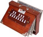 Shruti Box Total Wood- Eco Model- Size (16″ X 12″ X 3″) Inches – 440 Hz, Gig Bag, Cherry Finish– C To C Lower Tone Reeds, Surpeti, Yoga, Bhajan, Kirtan, Mantra, Raga, Drone, Chant, Vocal - Image 2