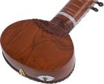 Sitar With Fiber Case-Designer Tun Wood- Vilayat Khan Style- 6 Main String, 12 or 13 Sympathetic Strings, Flat Back, Traveler Model, Extra Strings, Few Mizrabs, Pick-Up Easy To Connect with Guitar Amplifier - Image 12