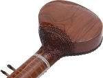 Sitar With Fiber Case-Designer Tun Wood- Vilayat Khan Style- 6 Main String, 12 or 13 Sympathetic Strings, Flat Back, Traveler Model, Extra Strings, Few Mizrabs, Pick-Up Easy To Connect with Guitar Amplifier - Image 9