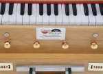 OM Mini Traveler Harmonium By Kaayna Musicals, Melamyne Matte Finish- 4 Stop- 2 Main & 2 Drone, 2¾ Octave, Teak Colour, Gig Bag , Bass/Male- 440 Hz, For Yoga, Bhajan, Kirtan, Shruti, Mantra, Meditation, Chant, Vocal - Image 9