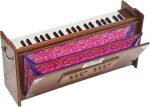 Harmonium Dulcetina With Five Drone- Teak Wood By Kaayna Musicals, Compact Size, Easy to Carry, 3½ Octaves, Natural Wood Colour, Gig Bag, Bass & Male Reed- 440 Hz, Suitable for Yoga, Bhajan, Kirtan, Shruti, Mantra, Chanting - Image 2