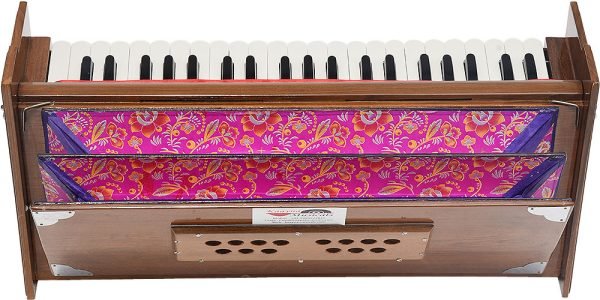 Harmonium Dulcetina With Five Drone- Teak Wood By Kaayna Musicals, Compact Size, Easy to Carry, 3½ Octaves, Natural Wood Colour, Gig Bag, Bass & Male Reed- 440 Hz, Suitable for Yoga, Bhajan, Kirtan, Shruti, Mantra, Chanting - Image 11