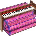 Harmonium Dulcetina With Five Drone- Teak Wood By Kaayna Musicals, Compact Size, Easy to Carry, 3½ Octaves, Natural Wood Colour, Gig Bag, Bass & Male Reed- 440 Hz, Suitable for Yoga, Bhajan, Kirtan, Shruti, Mantra, Chanting