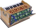 Harmonium Mini Magic By Kaayna Musicals, 4 Stop- 2 Main & 2 Drone, 2¾ Octave, Teak Colour, Gig Bag , Bass/Male- 440 Hz, For Yoga, Bhajan, Kirtan, Shruti, Mantra, Meditation, Chant, Vocal - Image 11