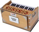 Harmonium Mini Magic By Kaayna Musicals, 4 Stop- 2 Main & 2 Drone, 2¾ Octave, Teak Colour, Gig Bag , Bass/Male- 440 Hz, For Yoga, Bhajan, Kirtan, Shruti, Mantra, Meditation, Chant, Vocal - Image 13