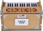 Harmonium Mini Magic By Kaayna Musicals, 4 Stop- 2 Main & 2 Drone, 2¾ Octave, Teak Colour, Gig Bag , Bass/Male- 440 Hz, For Yoga, Bhajan, Kirtan, Shruti, Mantra, Meditation, Chant, Vocal - Image 14
