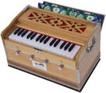 Harmonium Mini Magic By Kaayna Musicals, 4 Stop- 2 Main & 2 Drone, 2¾ Octave, Teak Colour, Gig Bag , Bass/Male- 440 Hz, For Yoga, Bhajan, Kirtan, Shruti, Mantra, Meditation, Chant, Vocal - Image 7