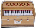 Harmonium Mini Magic By Kaayna Musicals, 4 Stop- 2 Main & 2 Drone, 2¾ Octave, Teak Colour, Gig Bag , Bass/Male- 440 Hz, For Yoga, Bhajan, Kirtan, Shruti, Mantra, Meditation, Chant, Vocal - Image 9