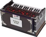 OM Harmonium Mini Magic By Kaayna Musicals, 4 Stop- 2 Main & 2 Drone, 2¾ Octave, Mahogany Colour, Gig Bag , Bass/Male- 440 Hz, Best for Yoga, Bhajan, Kirtan, Shruti, Mantra, Meditation, Chant, Vocal - Image 10