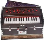 OM Harmonium Mini Magic By Kaayna Musicals, 4 Stop- 2 Main & 2 Drone, 2¾ Octave, Mahogany Colour, Gig Bag , Bass/Male- 440 Hz, Best for Yoga, Bhajan, Kirtan, Shruti, Mantra, Meditation, Chant, Vocal - Image 5