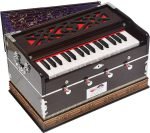 Harmonium Mini Magic By Kaayna Musicals, 4 Stop- 2 Main & 2 Drone, 2¾ Octave, Mahogany Colour, Gig Bag , Bass/Male- 440 Hz, Best for Yoga, Bhajan, Kirtan, Shruti, Mantra, Meditation, Chant, Vocal