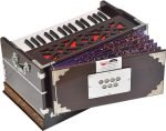 Harmonium Mini Magic By Kaayna Musicals, 4 Stop- 2 Main & 2 Drone, 2¾ Octave, Mahogany Colour, Gig Bag , Bass/Male- 440 Hz, Best for Yoga, Bhajan, Kirtan, Shruti, Mantra, Meditation, Chant, Vocal - Image 2