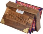 Shruti Box Teak Wood Size (15″ X 10″ X 3″) Inches – Tuned : 440 Hz, Gig Bag, Natural Color, Key – C To C Lower Tone Reeds, Sur Peti, Surpeti, Yoga, Bhajan, Kirtan, Mantra, Drone, Vocal - Image 10
