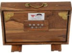 Shruti Box Teak Wood Size (15″ X 10″ X 3″) Inches – Tuned : 440 Hz, Gig Bag, Natural Color, Key – C To C Lower Tone Reeds, Sur Peti, Surpeti, Yoga, Bhajan, Kirtan, Mantra, Drone, Vocal - Image 15