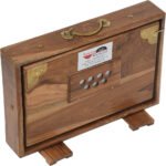 Shruti Box Teak Wood Size (15″ X 10″ X 3″) Inches – Tuned : 440 Hz, Gig Bag, Natural Color, Key – C To C Lower Tone Reeds, Sur Peti, Surpeti, Yoga, Bhajan, Kirtan, Mantra, Drone, Vocal - Image 17