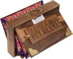 Shruti Box Teak Wood Size (15″ X 10″ X 3″) Inches – Tuned : 440 Hz, Gig Bag, Natural Color, Key – C To C Lower Tone Reeds, Sur Peti, Surpeti, Yoga, Bhajan, Kirtan, Mantra, Drone, Vocal