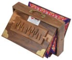 Shruti Box Teak Wood Size (15″ X 10″ X 3″) Inches – Tuned : 440 Hz, Gig Bag, Natural Color, Key – C To C Lower Tone Reeds, Sur Peti, Surpeti, Yoga, Bhajan, Kirtan, Mantra, Drone, Vocal - Image 2