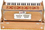 Folding Harmonium Melamyne Matte Finish By Kaayna Musicals- 9 Stops- 5 Main & 4 Drones, 3½ Octaves, Coupler,  Teak Colour, Carry Bag , Bass/Male- 440 Hz, For Yoga, Bhajan, Kirtan, Shruti, Mantra, Meditation, Chant, Vocal - Image 13
