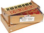 Traveler Harmonium Melamyne Matte Finish By Kaayna Musicals- 9 Stops- 5 Main & 4 Drones, 3½ Octaves, Coupler,  Teak Colour, Carry Bag , Bass/Male- 440 Hz, For Yoga, Bhajan, Kirtan, Shruti, Mantra, Meditation, Chant, Vocal - Image 2