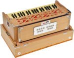 Traveler Harmonium Melamyne Matte Finish By Kaayna Musicals- 9 Stops- 5 Main & 4 Drones, 3½ Octaves, Coupler,  Teak Colour, Carry Bag , Bass/Male- 440 Hz, For Yoga, Bhajan, Kirtan, Shruti, Mantra, Meditation, Chant, Vocal - Image 9