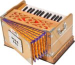 Harmonium Mini By Kaayna Musicals, 4 Stop- 27 Keys, 2¼ Octave, Teak Colour, Carry Bag , Bass/Male- 440 Hz, For Yoga, Bhajan, Kirtan, Shruti, Mantra, Meditation, Chant, Vocal - Image 12