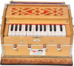 Harmonium Mini By Kaayna Musicals, 4 Stop- 27 Keys, 2¼ Octave, Teak Colour, Carry Bag , Bass/Male- 440 Hz, For Yoga, Bhajan, Kirtan, Shruti, Mantra, Meditation, Chant, Vocal - Image 6