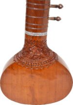 Sitar- Ravi Shankar Style With Fiber Hard Case- Studio Sitar- Semi Pro- 7 Main String, 12 to 13 Sympathetic Strings, Tun Wood, Traveler Model, Extra Strings, Few Mizrabs, With Pick-Up - Image 15