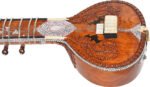 Sitar- Ravi Shankar Style With Fiber Hard Case- Studio Sitar- Semi Pro- 7 Main String, 12 to 13 Sympathetic Strings, Tun Wood, Traveler Model, Extra Strings, Few Mizrabs, With Pick-Up - Image 4