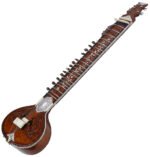 Sitar- Ravi Shankar Style With Fiber Hard Case- Studio Sitar- Semi Pro- 7 Main String, 12 to 13 Sympathetic Strings, Tun Wood, Traveler Model, Extra Strings, Few Mizrabs, With Pick-Up - Image 10