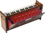 Harmonium Dulcetina With Five Drone- Teak Wood By Kaayna Musicals, Compact Size, Easy to Carry, 3½ Octaves, Natural Wood Colour, Gig Bag, Bass & Male Reed- 440 Hz, Suitable for Yoga, Bhajan, Kirtan, Shruti, Mantra, Chanting - Image 12