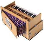 Safri Harmonium- Teak Color- Melamyne Matte Finish- Portable, Traveler, Baja- 3¼ Octave, 9 Stops- 4 Drone, Two Set Reed- Bass/Male, Gig Bag, Tuning 440 Hz, For Yoga, Bhajan, Kirtan, Mantra, Vocal, Shruti - Image 12