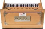 Safri Harmonium- Teak Color- Melamyne Matte Finish- Portable, Traveler, Baja- 3¼ Octave, 9 Stops- 4 Drone, Two Set Reed- Bass/Male, Gig Bag, Tuning 440 Hz, For Yoga, Bhajan, Kirtan, Mantra, Vocal, Shruti - Image 14