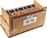 Safri Harmonium- Teak Color- Melamyne Matte Finish- Portable, Traveler, Baja- 3¼ Octave, 9 Stops- 4 Drone, Two Set Reed- Bass/Male, Gig Bag, Tuning 440 Hz, For Yoga, Bhajan, Kirtan, Mantra, Vocal, Shruti - Image 9